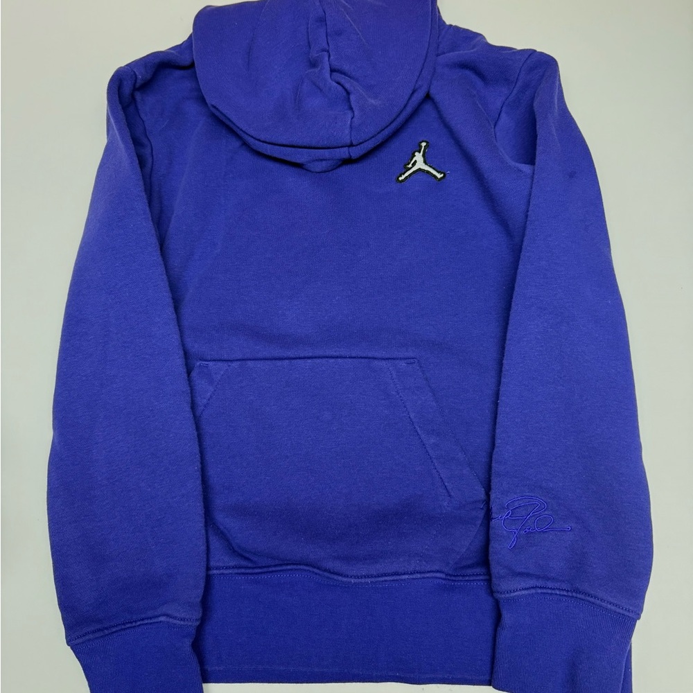 Purple Jordan Hoodie with Logo - Youth Medium